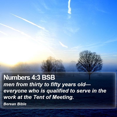 Numbers 4:3 BSB Bible Verse Image