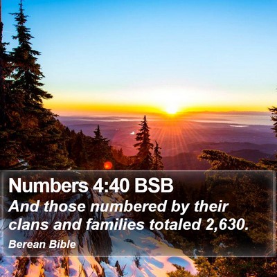 Numbers 4:40 BSB Bible Verse Image
