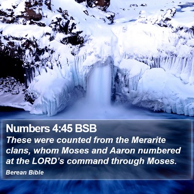 Numbers 4:45 BSB Bible Verse Image