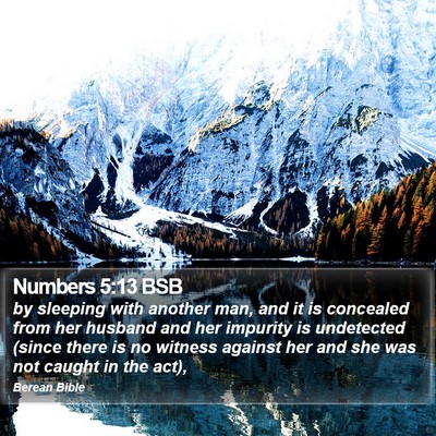 Numbers 5:13 BSB Bible Verse Image