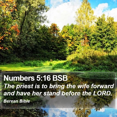 Numbers 5:16 BSB Bible Verse Image