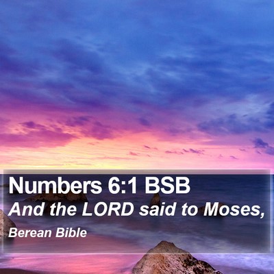 Numbers 6:1 BSB Bible Verse Image