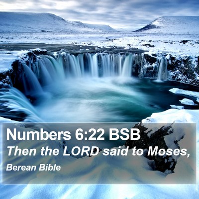 Numbers 6:22 BSB Bible Verse Image