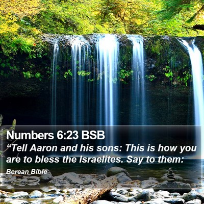 Numbers 6:23 BSB Bible Verse Image