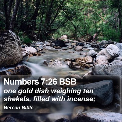 Numbers 7:26 BSB Bible Verse Image