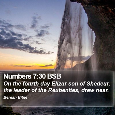 Numbers 7:30 BSB Bible Verse Image