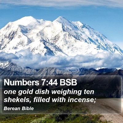 Numbers 7:44 BSB Bible Verse Image