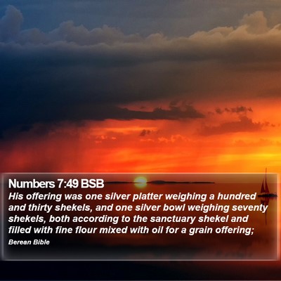 Numbers 7:49 BSB Bible Verse Image
