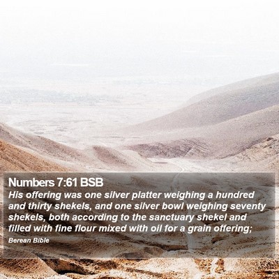 Numbers 7:61 BSB Bible Verse Image
