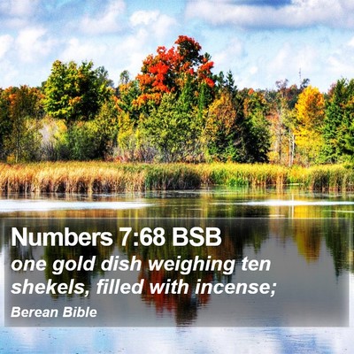 Numbers 7:68 BSB Bible Verse Image