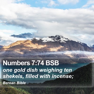 Numbers 7:74 BSB Bible Verse Image