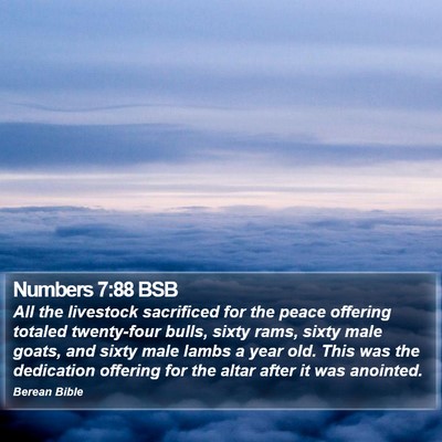 Numbers 7:88 BSB Bible Verse Image
