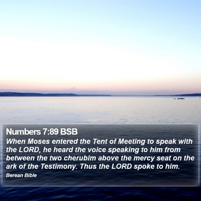 Numbers 7:89 BSB Bible Verse Image