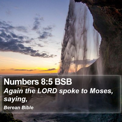 Numbers 8:5 BSB Bible Verse Image