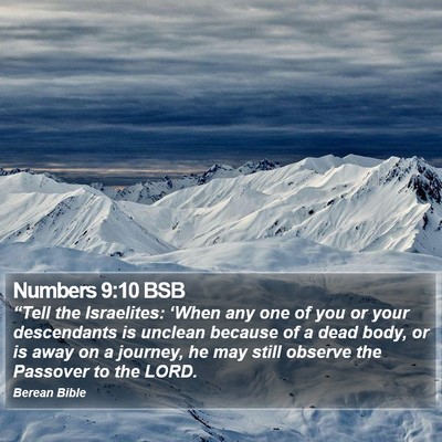 Numbers 9:10 BSB Bible Verse Image