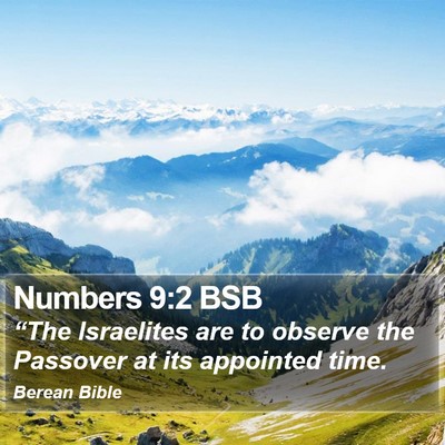 Numbers 9:2 BSB Bible Verse Image