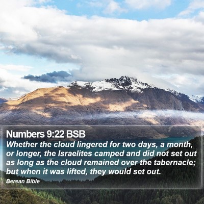 Numbers 9:22 BSB Bible Verse Image