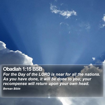 Obadiah 1:15 BSB Bible Verse Image