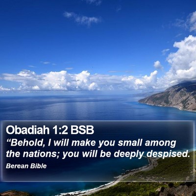 Obadiah 1:2 BSB Bible Verse Image