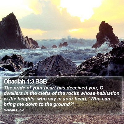 Obadiah 1:3 BSB Bible Verse Image