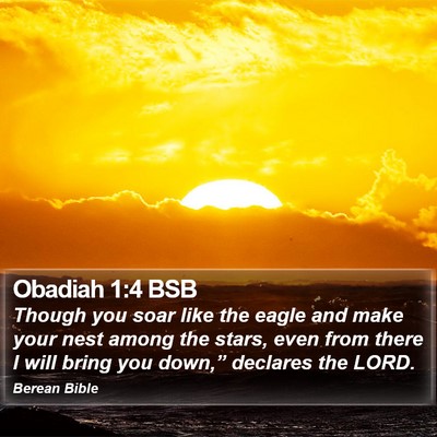 Obadiah 1:4 BSB Bible Verse Image