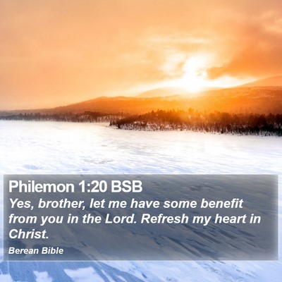 Philemon 1:20 BSB Bible Verse Image