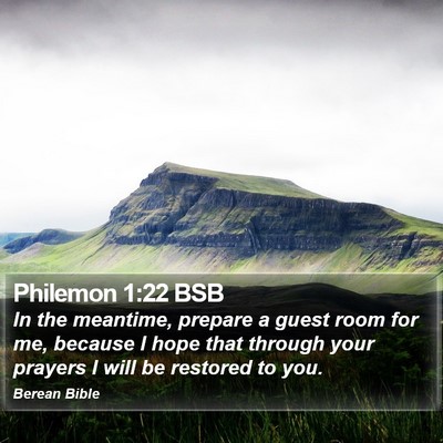 Philemon 1:22 BSB Bible Verse Image