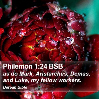 Philemon 1:24 BSB Bible Verse Image