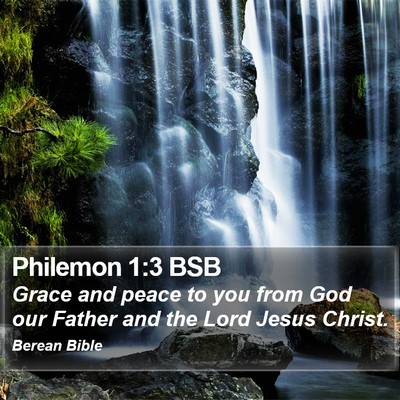 Philemon 1:3 BSB Bible Verse Image