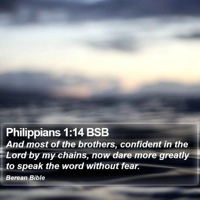Philippians 1:14 BSB Bible Verse Image