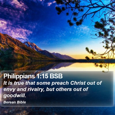 Philippians 1:15 BSB Bible Verse Image