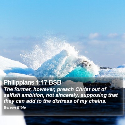 Philippians 1:17 BSB Bible Verse Image