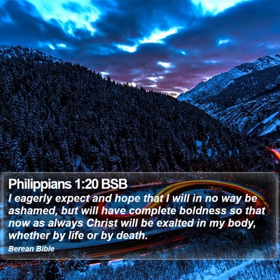 Philippians 1:20 BSB Bible Verse Image