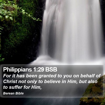 Philippians 1:29 BSB Bible Verse Image