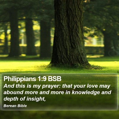 Philippians 1:9 BSB Bible Verse Image