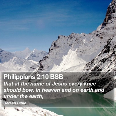 Philippians 2:10 BSB Bible Verse Image