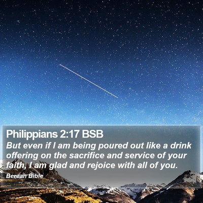 Philippians 2:17 BSB Bible Verse Image
