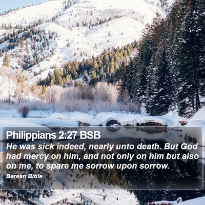 Philippians 2:27 BSB Bible Verse Image