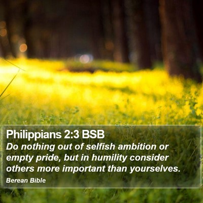 Philippians 2:3 BSB Bible Verse Image