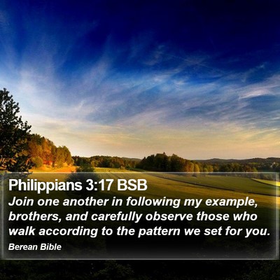Philippians 3:17 BSB Bible Verse Image