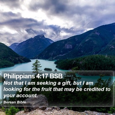 Philippians 4:17 BSB Bible Verse Image