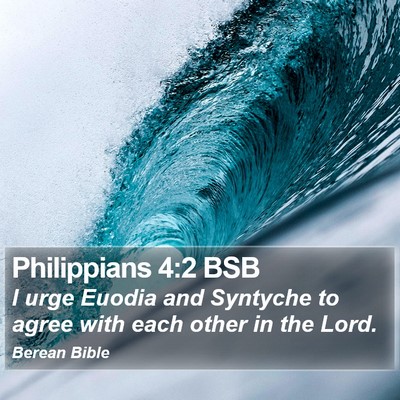 Philippians 4:2 BSB Bible Verse Image
