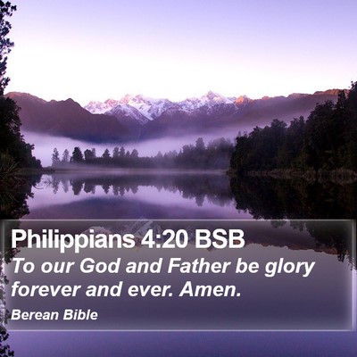 Philippians 4:20 BSB Bible Verse Image