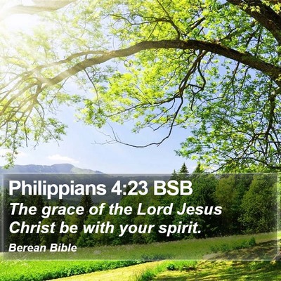 Philippians 4:23 BSB Bible Verse Image