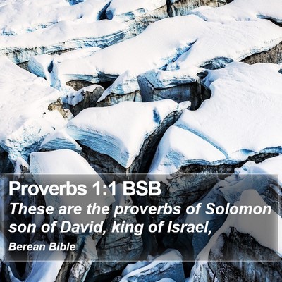 Proverbs 1:1 BSB Bible Verse Image