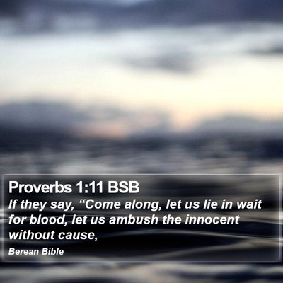 Proverbs 1:11 BSB Bible Verse Image