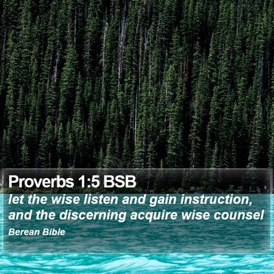 Proverbs 1:5 BSB Bible Verse Image
