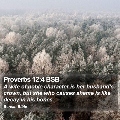 Proverbs 12:4 BSB Bible Verse Image
