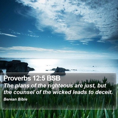 Proverbs 12:5 BSB Bible Verse Image