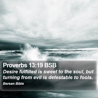 Proverbs 13:19 BSB Bible Verse Image